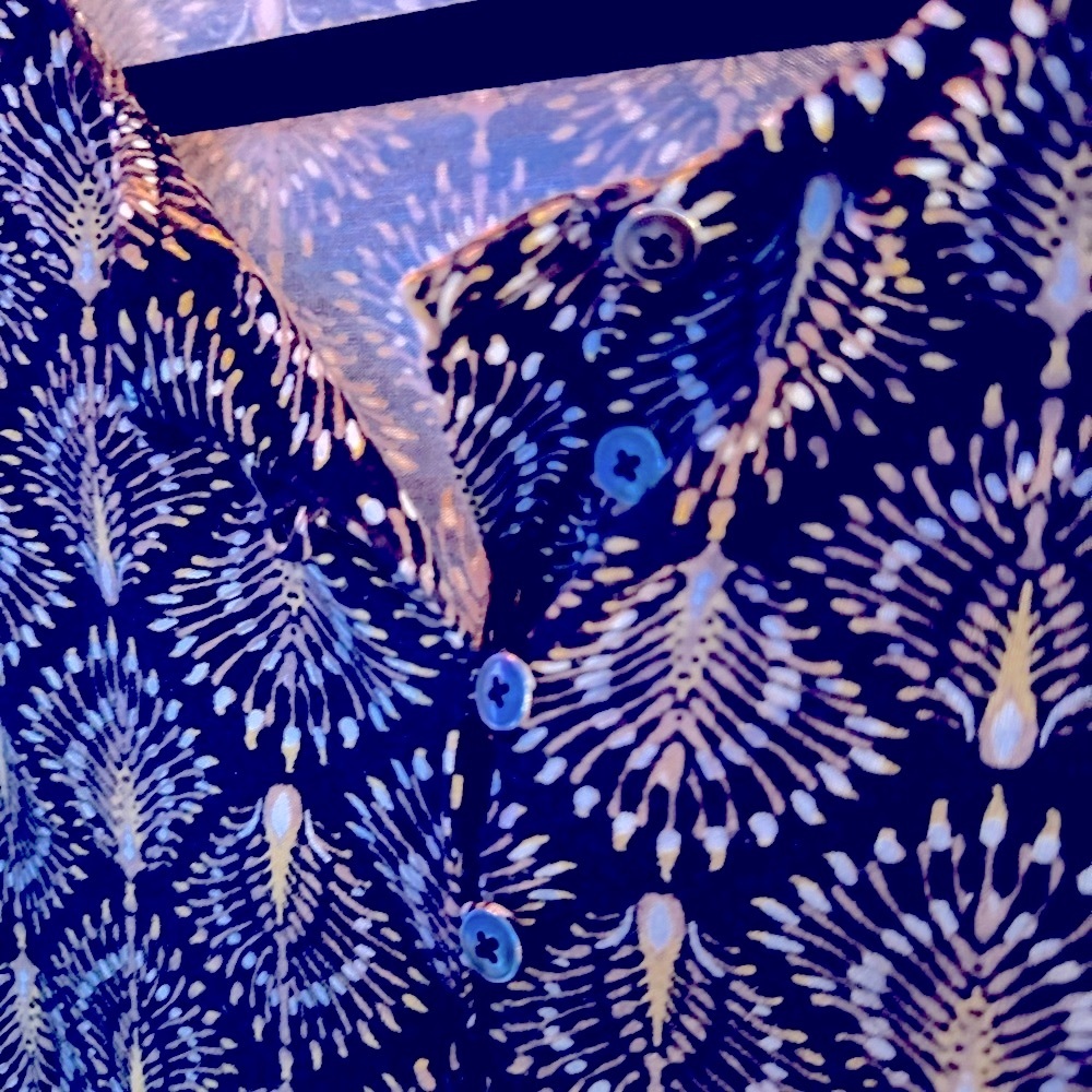 ⭐️J.JILL Geometric Border Print Medallion 3/4 Sl. Shirt, Sz.M, Rayon/Tencel Mix👀 - Picture 6 of 12
